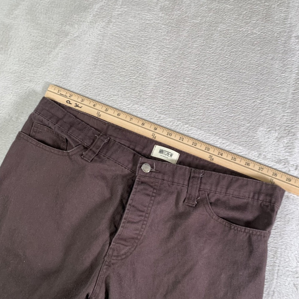 Mintcrew Jeans Mens 38x30 Brown Straight Leg 100% Cotton Button Fly Denim Pants - Picture 6 of 16